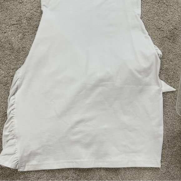 Goodnight Macaroon Aimee Front Tied Wrap Tank Dress Sleeveless in White Size M - Picture 7 of 12